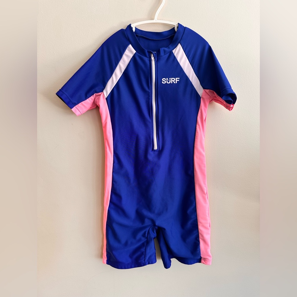 SURF by SHEIN Girls’ Rashguard Swimsuit | Size 11Y | One-Piece with Padding